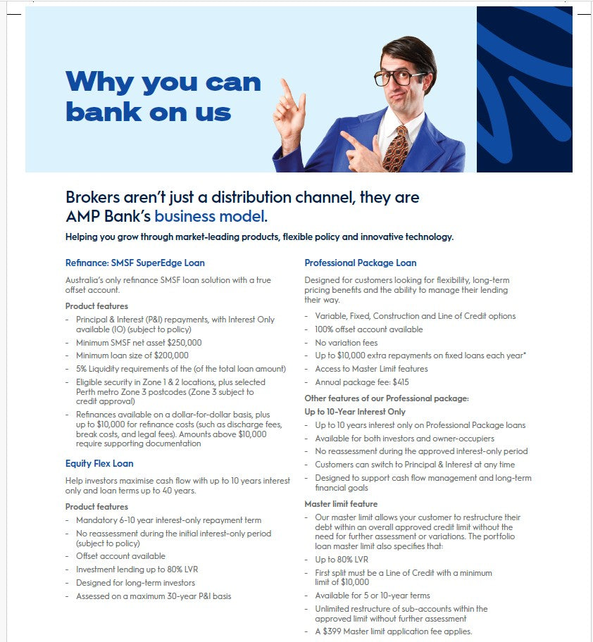 A4 Flyers - Why you can bank on us - New design