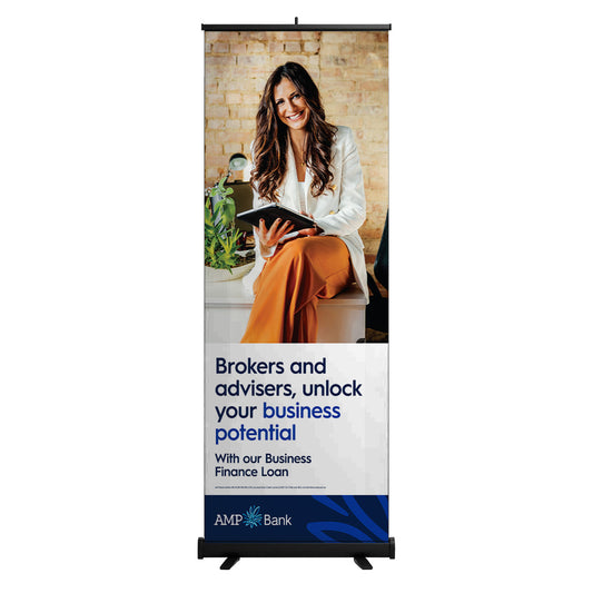 AMP PULLUP BANNER- BROKER AND ADVISERS DESIGN
