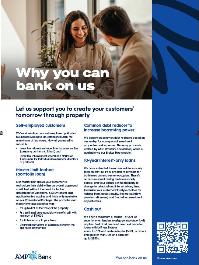 AMP FLYERS (Why you can bank on us )