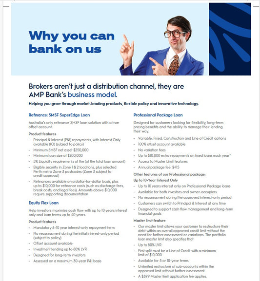 A4 Flyers - Why you can bank on us - New design